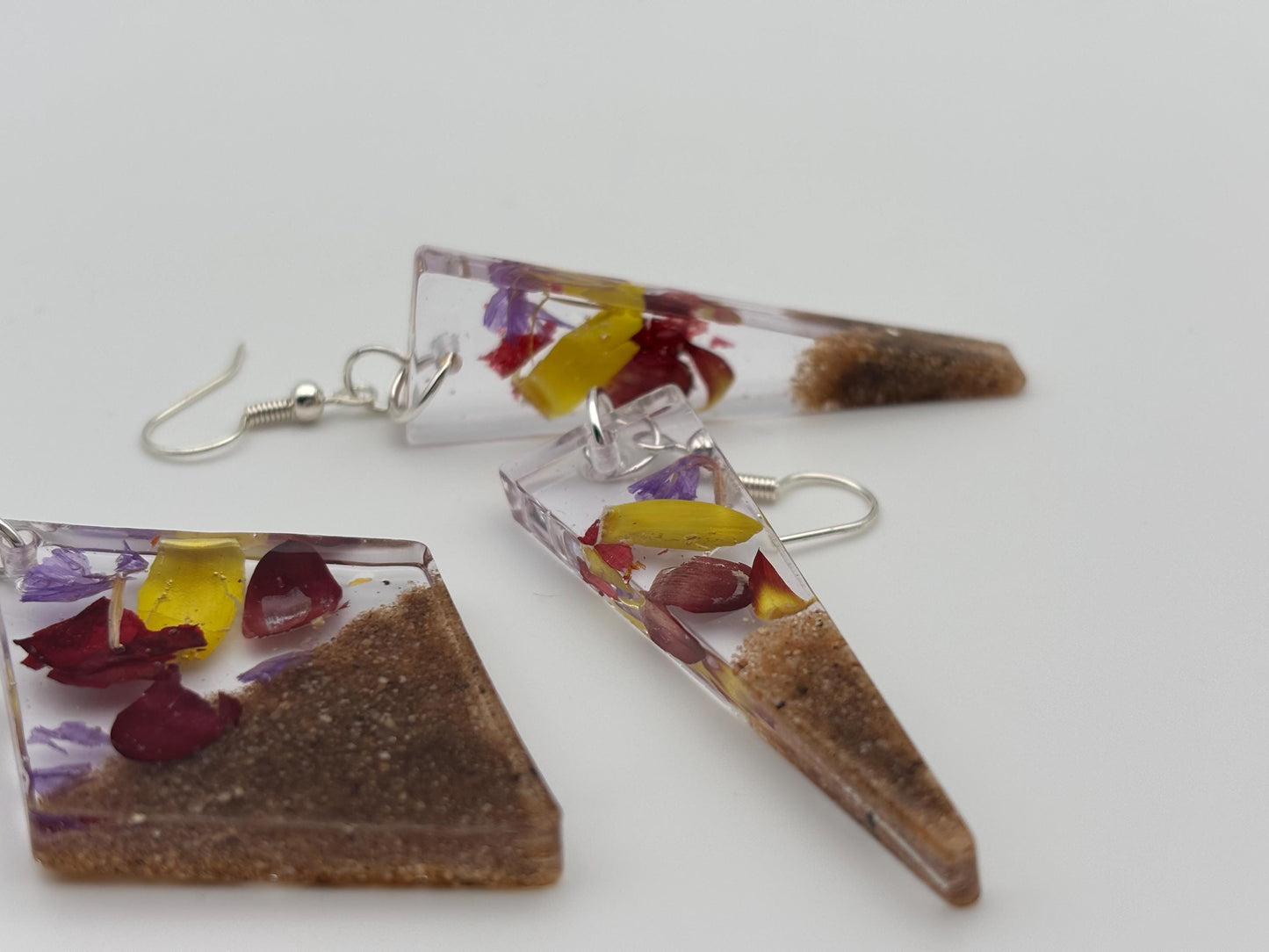 Mojave Desert Preserved Resin Earrings – Handmade Southwest Jewelry
