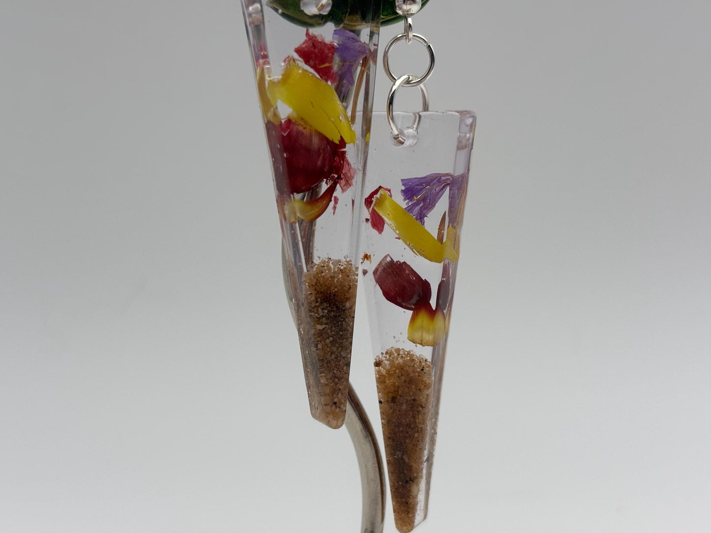 Mojave Desert Preserved Resin Earrings – Handmade Southwest Jewelry
