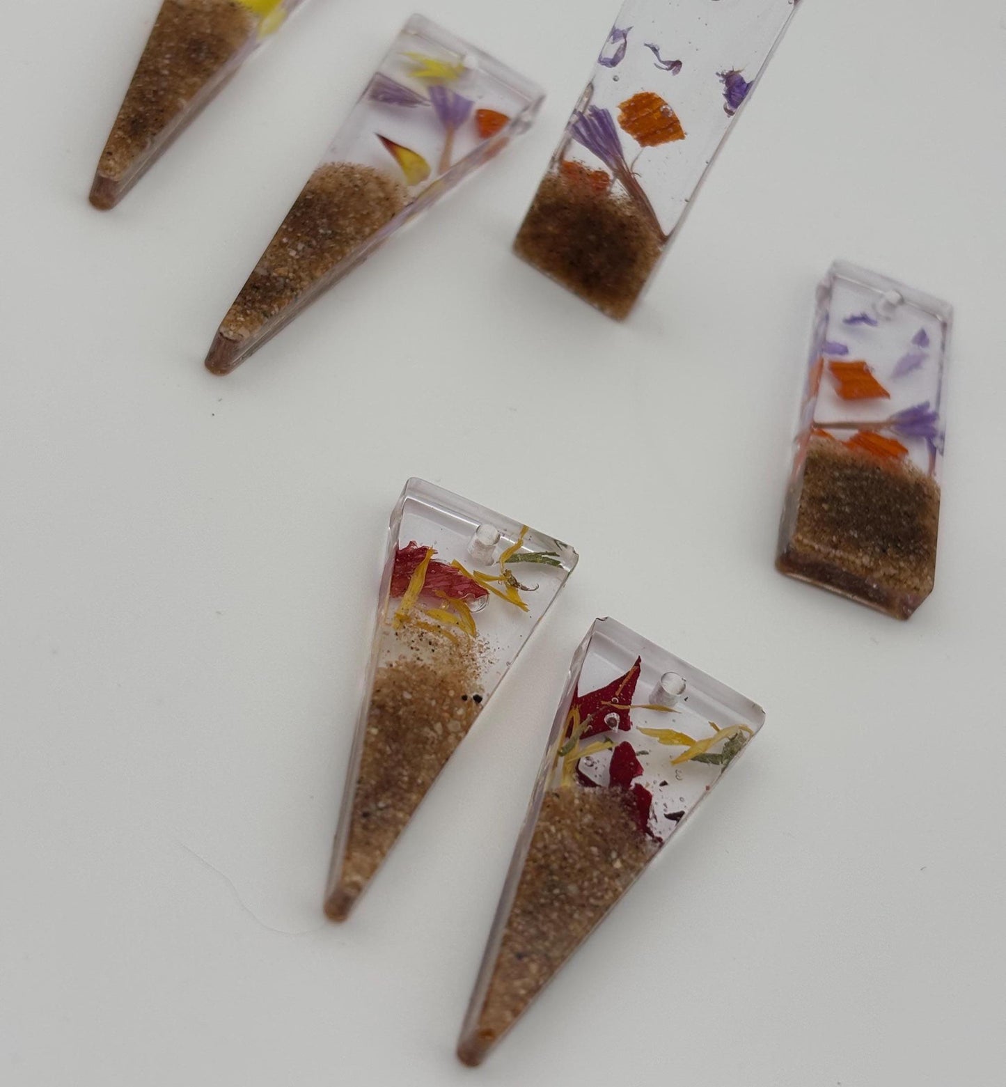 Mojave Desert Preserved Resin Earrings – Handmade Southwest Jewelry