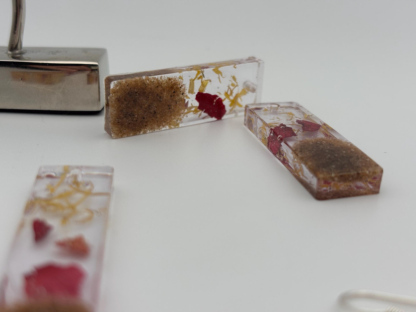 Mojave Desert Preserved Resin Earrings – Handmade Southwest Jewelry